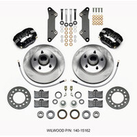 Wilwood Forged Dynalite-M Front Kit 11.88in 1 PC Rotor&Hub Red Cadillac 1957-60