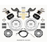 Wilwood Dynapro Radial4 / MC4 Rear Kit 12.19 Drilled 2014-2015 Mini Cooper w/Lines & Cables