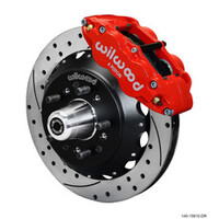 Wilwood Narrow Superlite 6R Front Big Brake Kit 12.88in SRP Drilled and Slotted Rotor - Black