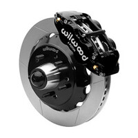 Wilwood Superlite 6R Front Brake Kit for 63-87 Chevy C10 Prospindle 13.06 in Diameter Black Calipers