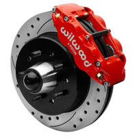 Wilwood Forged Narrow Superlite 6R Front Big Brake Kit 14in Rotors 63-87 C10 - Red