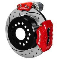 Wilwood Forged Dynalite Rear Electronic Parking Brake Kit - Black Powder Coat Caliper - D/S Rotor