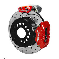 Wilwood Forged Dynalite Rear Electronic Parking Brake Kit -Black Powder Coat Caliper - SRP D/S Rotor