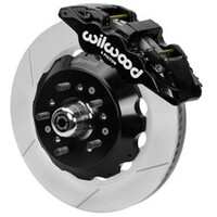 Wilwood 70-81 FBody/75-79 A&XBody AERO6 Frt BBK 14in D/S Rtr Blk Calipers Use w/ Pro Drop Spindle