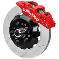 Wilwood 70-81 FBody/75-79 A&XBody AERO6 Frt BBK 14in Rtr Blk Calipers Use w/ Pro Drop Spindle