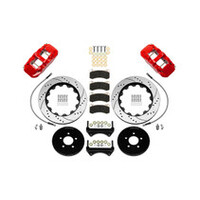 Wilwood AERO6 Front Brake Kit 14.00 Slotted 94-04 Ford Mustang Cobra Red w/Lines