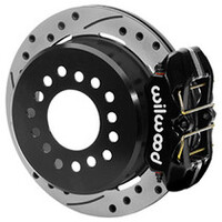 Wilwood Ford Explorer 8.8in Rear Axle Dynapro Disc Brake Kit 11in Drilled/Slotted Rotor -Red Caliper