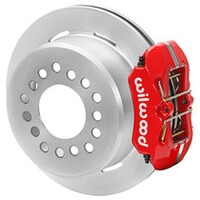 Wilwood Chevrolet 7-5/8in Rear Axle Dynapro Disc Brake Kit 11in Drilled/Slotted Rotor -Red Caliper