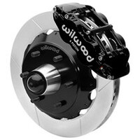 Wilwood 63-87 C10 CPP Spindle FNSL6R Front BBK 13in Drilled/Slotted 6x5.5 BC - Black