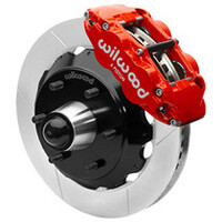 Wilwood 63-87 C10 CPP Spindle FNSL6R Front BBK 13in Drilled/Slotted 6x5.5 BC - Red