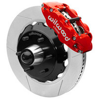 Wilwood 63-87 C10 FNSL6R Front Big Brake Brake Kit 14in drill/slot 6x5.5 BP for drop spindles - Red