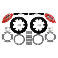 Wilwood 17-21 Can-Am X3RS Black 6-Piston Front Kit 11.25in - Undrilled Rotors