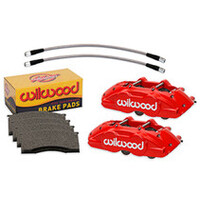 Wilwood 65-67 Ford Mustang D11 Calipers w/ Pads & Lines - Anodized