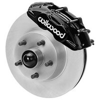 Wilwood 65-67 Ford Mustang D11 11.29 in. Brake Kit w/ Flex Lines - Drilled Rotors