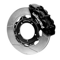 Wilwood 69-74 Porsche 911 Front Superlite Brake Kit 3in MT Drilled & Slotted Face - Black