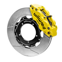 Wilwood 69-74 Porsche 911 Front Superlite Brake Kit 3in MT Drilled & Slotted Face - Yellow