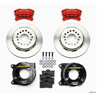 Wilwood Forged Dynalite P/S Park Brake Kit Drilled Red 15 Bolt 2.75in Offset Plain Faced Rotor