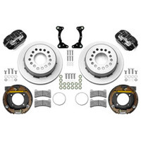 Wilwood Chevy Monte Carlo Forged 4 Piston DynaPro Black Caliper HP32 VV D&S Rotor - 11.00x0.81