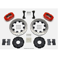 Wilwood 02-06 Acura RSX Drilled & Slotted Front Rotor Kit - Red Calipers