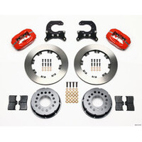 Wilwood Forged Dynalite P/S Rear Kit Drilled Red Chev 12 Bolt w C-Clips