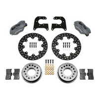 Wilwood Forged Dynalite Rear Drag Kit Drilled Rotor Chev 12 Bolt w/Clip Eliminator