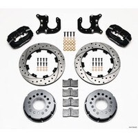 Wilwood Forged Dynalite Rear Drag Kit Drilled Rotor Chevy 12 Bolt-Spec 3.15in Brng