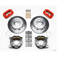 Wilwood Forged Dynalite P/S P-B Kit Drilled-Red Chevy 12 Bolt w/ C-Clips