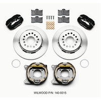 Wilwood Forged Dynalite P/S Park Brake Kit Red 12 Bolt 2.75in offset Staggered Shock