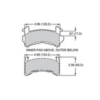 Wilwood PolyMatrix Pad Set - D154 E GM Metric