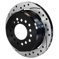 Wilwood Rotor-2.32in Offset-SRP-BLK-Drill-RH 11.00 x .810 - 5 Lug