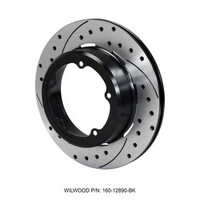 Wilwood Rotor-1.91in Offset-SRP-BLK-Drill-LH 12.19 x .810 - 5 x 5.75in Floater