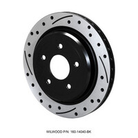 Wilwood Rotor-Rear-SRP-C5/C6 Vette-LH-BLK 12.00 x 1.03 - 5 x 4.75in