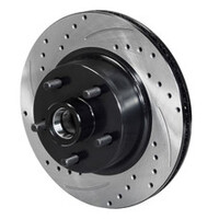 Wilwood Rotor Front SRP Drilled & Slotted Black - 65-69 Ford Mustang 5x4.5BC