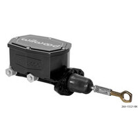 Wilwood Compact Tandem Master Cylinder - 15/16in Bore - w/Pushrod fits Mustang (Ball Burnished)