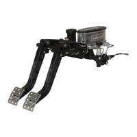 Wilwood Adjustable-Tandem Dual Pedal - Brake / Clutch - Fwd. Swing Mount - 6.25:1 - Black E-Coat