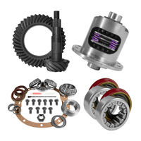 Yukon 8.6in GM 3.42 Rear Ring & Pinion Install Kit 30 Spline Positraction Axle Bearings and Seals