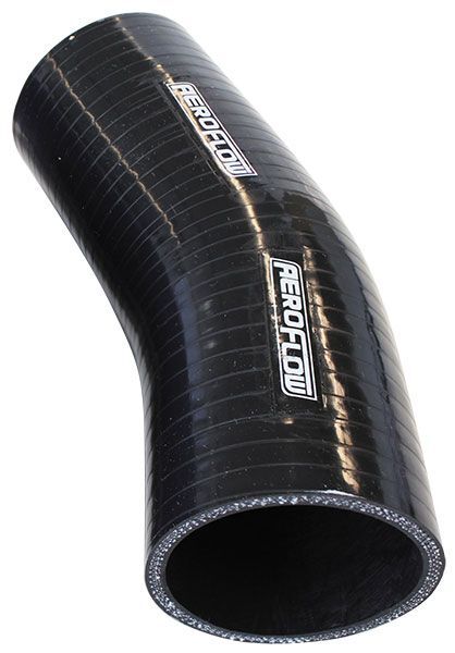 Aeroflow AF9207-312-XPX Gloss Black Silicone Elbow Hose 3-1/8 79mm I.D